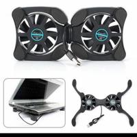 Gambar Cooling Pad Kepiting Kipas Pendingin Laptop Fan Lipat Tatakan Netbook dari Adelinestore16 Kota Surabaya 1 Tokopedia
