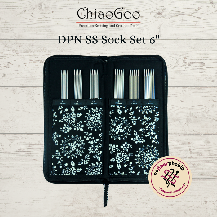 Gambar Jarum Rajut Chiaogoo DPN Stainless Steel 6" (15 cm) dari Nofiberphobia Kota Surabaya Tokopedia