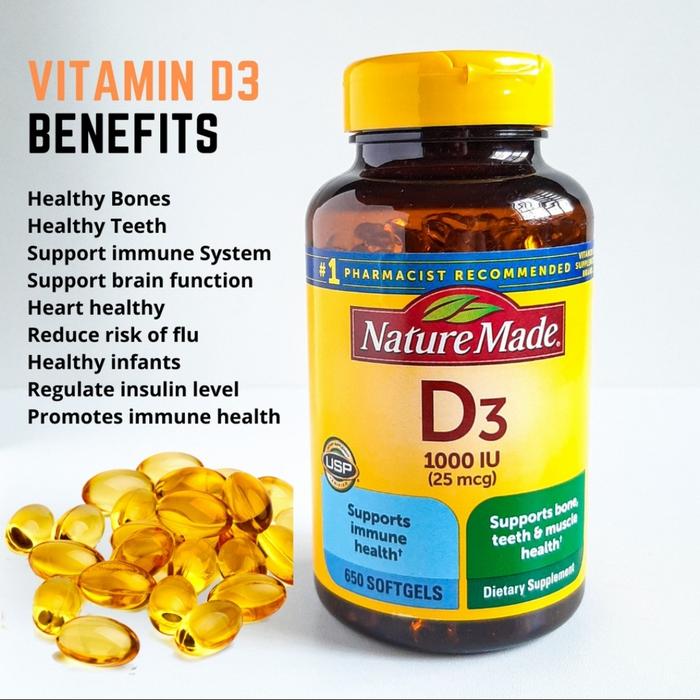 Gambar Nature Made Vutamin D3 1000 IU dari Dunia & Belanja Store Jakarta Selatan Tokopedia