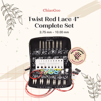 Gambar Jarum Rajut ChiaoGoo Twist Red Lace Set 4" (10 cm) Complete dari Nofiberphobia Kota Surabaya 1 Tokopedia