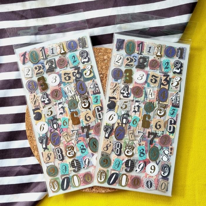 Gambar 6pc / set Stiker Alfabet dan Angka / Jurnal / YFK_Klips / Scrapbook dari My YFK_Klips Jakarta Selatan Tokopedia
