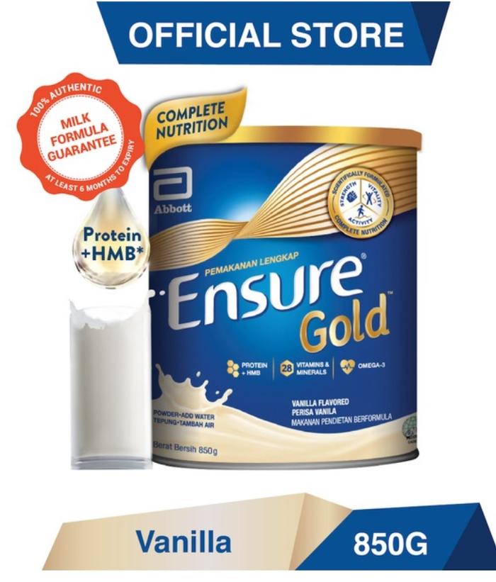 Gambar Malaysia 850gr Susu Abbott Ensure Gold Vanila Wheat Coffee Almond dari devanalie Jakarta Barat 2 Tokopedia