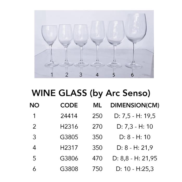 Gambar WINE GLASS / GELAS WINE ARCOROC dari KITA SHOP BALI Kab. Badung Tokopedia