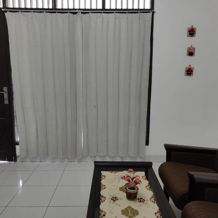 Gambar Gorden blackout Silver Custom model kait dari Rumahrey Kota Bandung Tokopedia