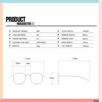 Gambar KC403 Kacamata Wanita Pria Unisex Kacamata Anti Silau Matahari Sunproo dari Dsk_olshop Kab. Tangerang 4 Tokopedia