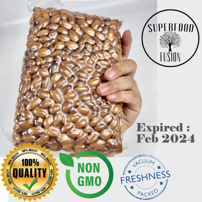 Gambar RAW ALMOND 1KG MENTAH dari Superfood Fusion Kota Surabaya Tokopedia