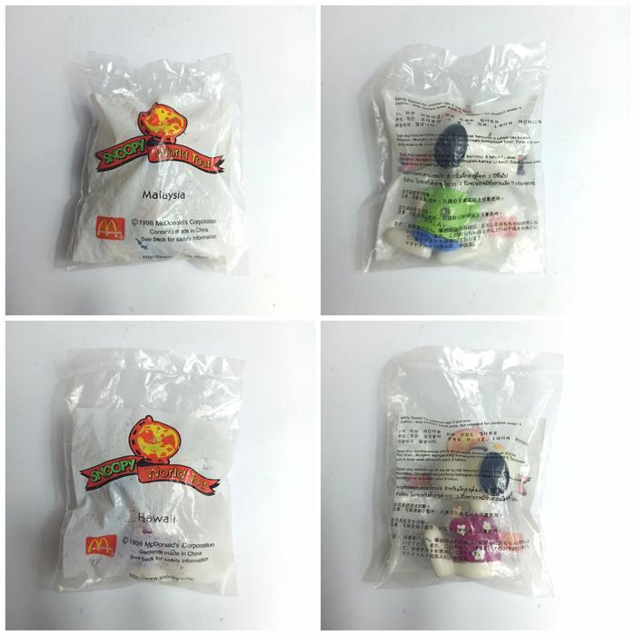 Gambar Happy Meal McDonald MCD Snoopy World Tour 1998 dari Kabbi Bada Toys Kab. Pamekasan Tokopedia