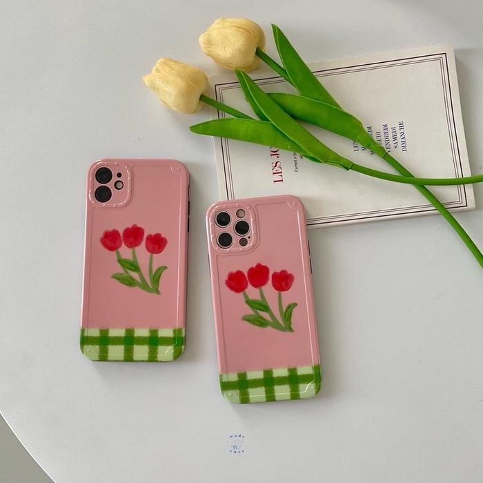 Gambar Red Tulips Case Iphone X - 13 Pro Max dari wodecase Kota Tangerang Tokopedia