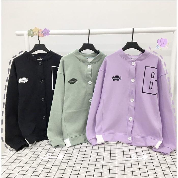 Gambar BOMBER B JAKET / OVERSIZE JAKET BASEBALL / JAKET WANITA dari yoursoutfit_NEW Kab. Bandung Tokopedia