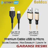 Gambar ADVAN STARTGO Kabel Cable Data Premium USB to Micro dari Golden Celluler Kota Administrasi Jakarta Pusat 1 Tokopedia