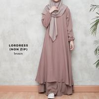 Gambar Baju muslim wanita long tunik gamis polos long dress rizaru dari niezhop Kota Bogor 1 Tokopedia