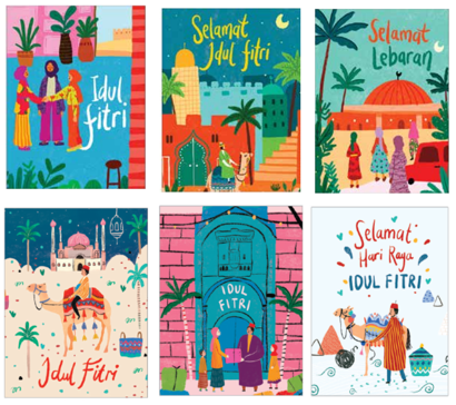 Gambar Capricorn Design Paket Kartu Lebaran / Ramadhan Card isi 6 - BKSX 002 dari Capricorn Design Kota Tangerang Selatan Tokopedia