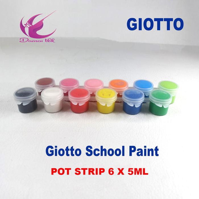 Gambar Cat Lukis Giotto / School Paint / Paket Set 6 X 5 ML dari damai-tbk Kota Cimahi Tokopedia