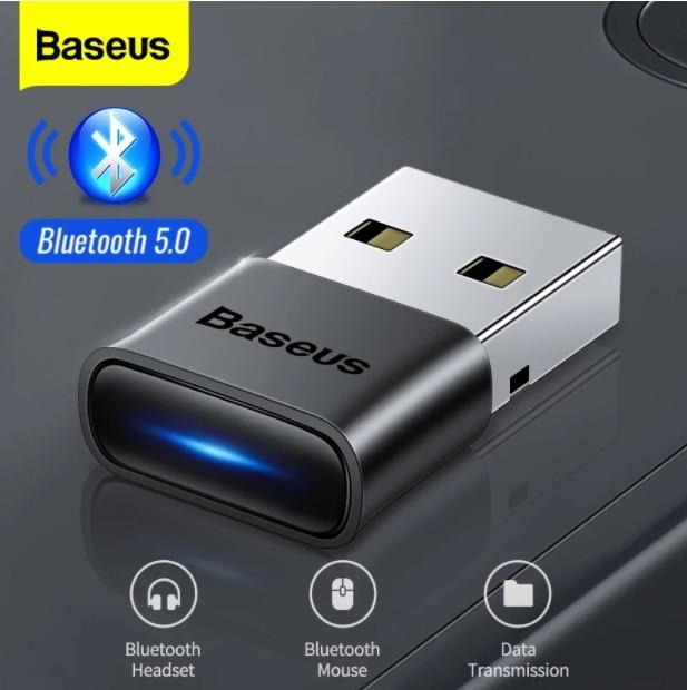 Gambar BASEUS Mini Wireless USB Dongle Bluetooth 5.0 Receiver Transmitter dari Ruellia.Corp Kota Tangerang Selatan Tokopedia