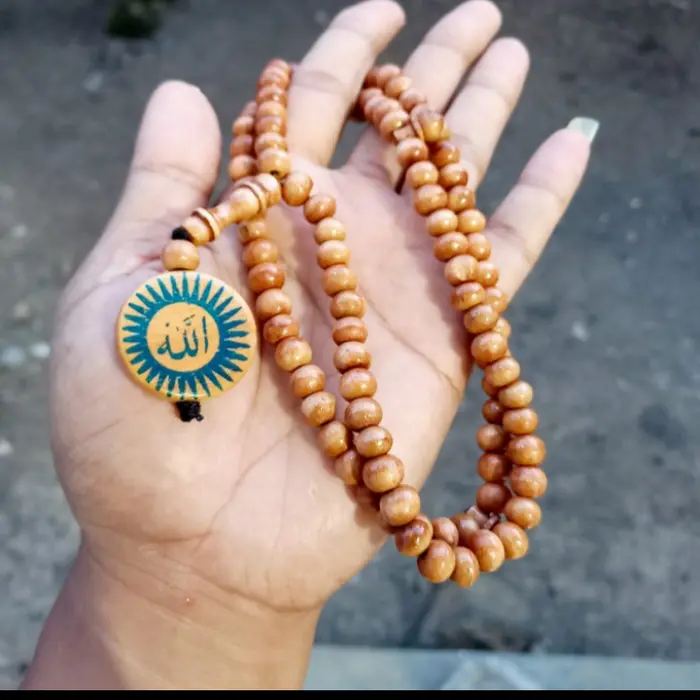 Gambar Kalung tasbih kayu walikukun asli tasbih lafadz Allah dari Fanisaa shop Kab. Banyuwangi 4 Tokopedia