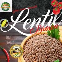 Gambar Brown Lentil / Kacang Lentil Coklat 500gram dari Aneka kacang dpk 2 Kota Depok 1 Tokopedia