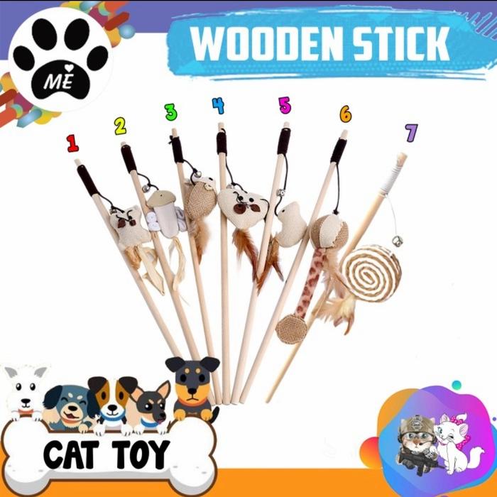 Gambar Mainan Kucing - Tongkat Penggoda Kucing - Cat Toys dari animal house Kota Depok Tokopedia