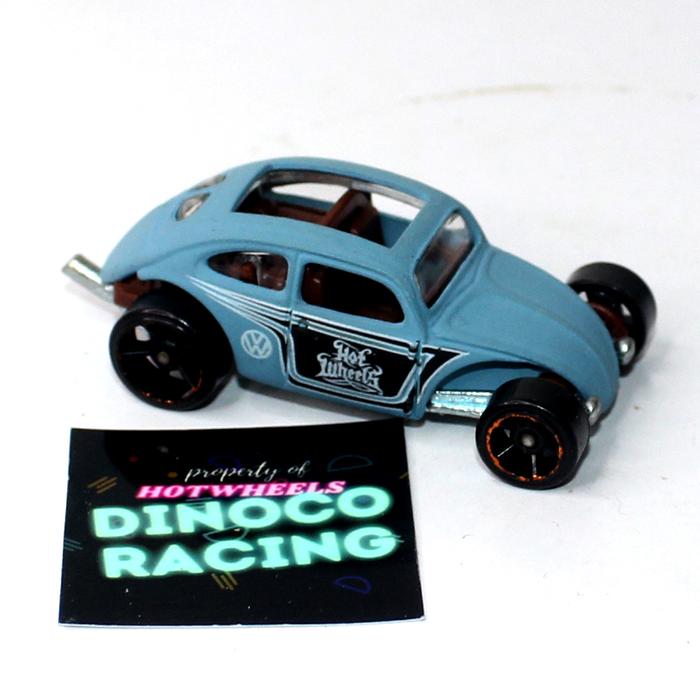 Gambar Hotwheels Custom Volkswagen VW Beetle Biru Loose Gift Pack Varian Roof dari Hotwheels Dinoco Racing Kab. Malang Tokopedia