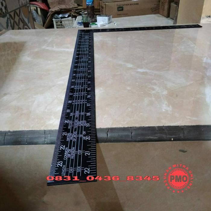 Gambar Penggaris Siku Hitam 600 X 400 X 2.0 mm Hand Tools Pasekon 24 inch (P dari Pasukan Mitra Online Kota Administrasi Jakarta Utara Tokopedia