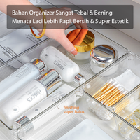 Gambar HUGO Organizer Laci Sendok Garpu Sumpit Sekat Laci Dapur Bening Tebal dari Hugo Houseware Kota Tangerang 2 Tokopedia