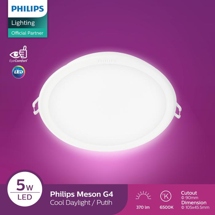 Gambar Philips Downlight - 59447 MESON 090 5W 65K WH Recessed LED Putih dari Philips lighting store Banjarmasin Kota Banjarmasin Tokopedia