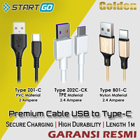 Gambar ADVAN STARTGO Kabel Cable Data Premium USB to Type- C dari Golden Celluler Kota Administrasi Jakarta Pusat 1 Tokopedia