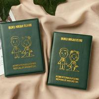 Gambar Cover Buku Nikah Hard Cover / Sampul Buku Nikah Suami Istri Emboss dari rezeki langit store Kab. Sleman 2 Tokopedia