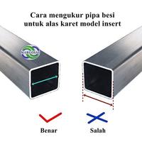 Gambar karet kaki besi hollow hollo 5x5 padat dari Toko MargoSae Kab. Bandung 5 Tokopedia