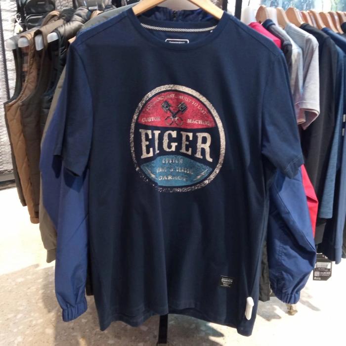 Gambar KAOS ORIGINAL EIGER CUSTOM MACHINE S/S TEES RD - NAVY dari ADVENTURE BANDUNG Kota Cimahi Tokopedia