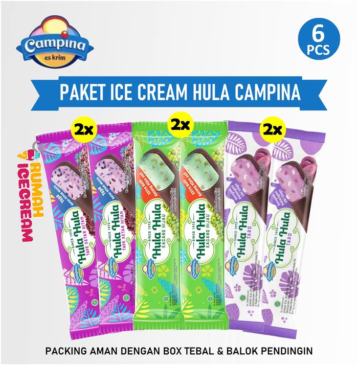 Gambar Paket Ice Cream Hula Campina 6pcs dari Rumah Ice Cream Indonesia Kota Administrasi Jakarta Selatan Tokopedia