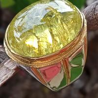 Gambar CINCIN BATU YELLOW BRAZIL PECAH SERIBU / SIZE BESAR dari azzaim stone Kota Administrasi Jakarta Timur 2 Tokopedia