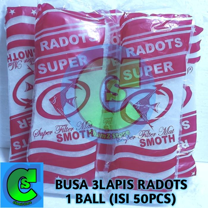 Gambar Busa kapas radots filter aquarium / busa kapas filter 3lapis 50pcs dari Chamzstore Kota Administrasi Jakarta Timur Tokopedia