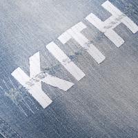 Gambar Kith Varick Letter Denim Jeans Washed Light Blue dari SANGKIL Kota Tangerang 4 Tokopedia