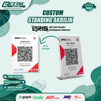 Gambar Cetak Standing Display Akrilik Sign Holder Custom QRIS Promosi Brosur dari CETAK MENCETAK Kota Denpasar 1 Tokopedia