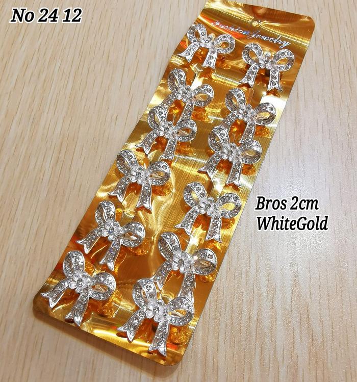 Gambar (LUSINAN 12 Pcs) Bros Pita Uk 2cm M 0002 dari Jakarta ACC Kota Medan Tokopedia