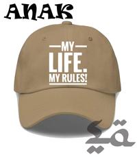 Gambar Topi Anak baseball caps unisex my life my rules dari Sukaran Olshop84 Kab. Bandung Barat 3 Tokopedia