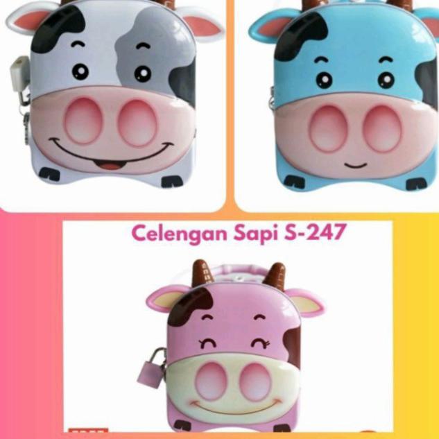 Gambar Celengan gembok Sapi / Celengan kaleng gembok sapi tas tenteng mika dari BrightShop02 Kota Administrasi Jakarta Pusat Tokopedia
