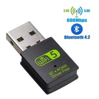 Gambar USB Wifi & Bluetooth Adapter Dual Band 2.4 & 5Ghz 600mb Bluetooth 4.2 dari Electronic Life Jakarta Timur 1 Tokopedia
