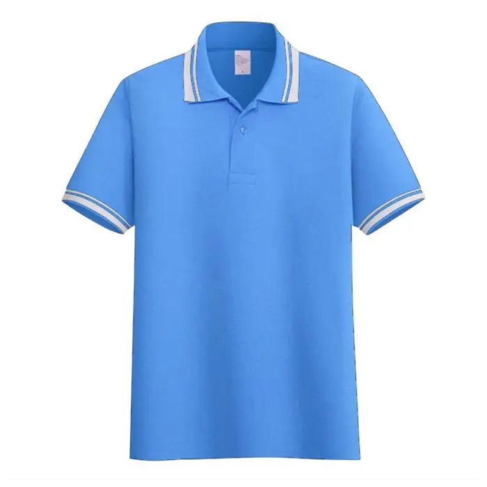 Gambar Poloshirt kerah stripe list | kaos kerah pria seragam polos Sky Blue dari DailyStore 21 Kota Administrasi Jakarta Barat 5 Tokopedia
