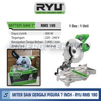 Gambar Mesin Potong Aluminium Kayu - RYU Miter Saw RMS 180 RMS180 [7Inch] dari SINERGITEKINDO Kota Yogyakarta 4 Tokopedia