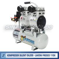 Gambar Kompresor Udara Listrik Oiless Silent - LAKONI FRESCO 110X 1HP 10LITER dari SINERGITEKINDO Kota Yogyakarta 4 Tokopedia