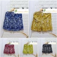 Gambar Celana Pendek Wanita/Pria Santai Motif Tie Dye Stripe Rayon Prima dari mazea collection_NEW Kab. Sleman 1 Tokopedia