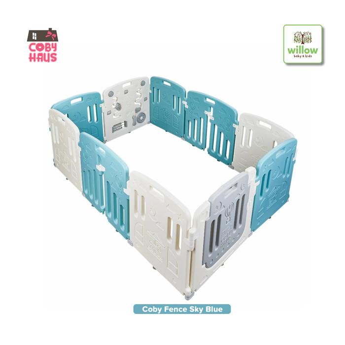 Gambar Coby Fence Sky Blue (Pagar Anak) dari Willow Baby Kids West Kota Surabaya Tokopedia