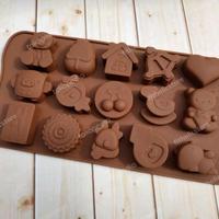 Gambar loyang silikon cetakan silikon cetakan coklat puding food grade dari fitholicstore Kota Semarang 2 Tokopedia