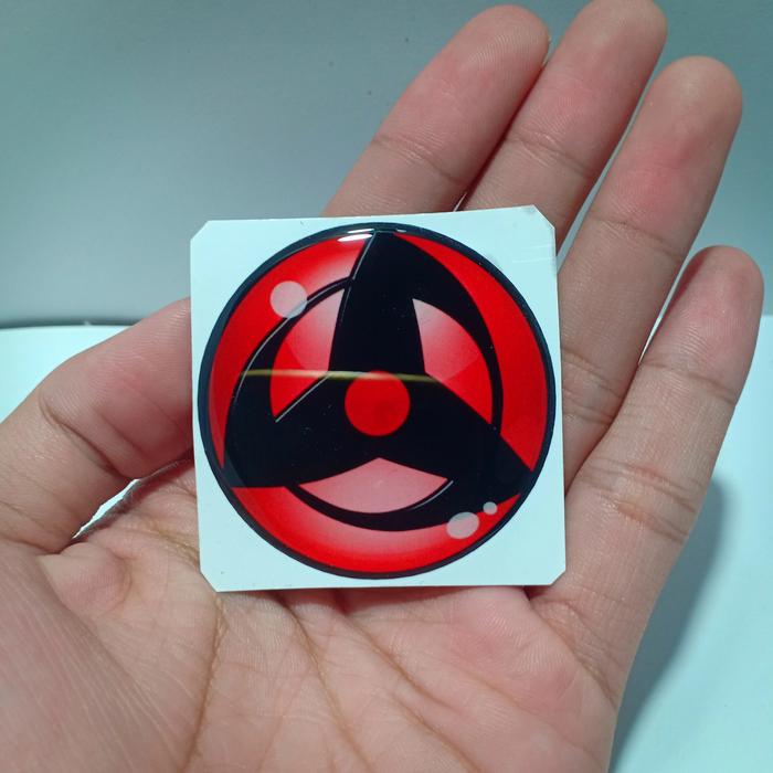 Gambar SHARINGGAN KAKASHI Emblem sticker timbul resin lentur dari cindul variasi Kab. Tegal Tokopedia