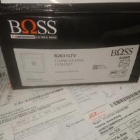 Gambar BOSS Outlet TV Boss B2031LTV 1 Gang Co-Axial TV Outlet Dengan Frame Khusus untuk Penyembunyian Baut Pemasangan Multigang Capability dari ys elektrikal Kota Administrasi Jakarta Pusat 3 Tokopedia