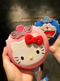 Gambar Botol Air Minum DORAEMON HELLO KITTY Portable Anak Bentuk Donat dari mix acc888 Kab. Tangerang 1 Tokopedia