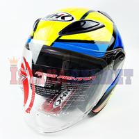 Gambar HELM NHK R6 MOTIF STARCO BLACK/YELLOW/BLUE dari ISTANA HELMET Kota Bandung 2 Tokopedia