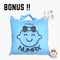 Gambar KASUR BAYI PREMIUM MOTIF POLOS ABU BERKELAMBU / TEMPAT TIDUR BAYI LUCU dari Numax Baby Store Kota Kediri 4 Tokopedia