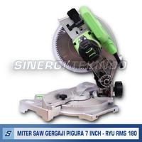 Gambar Mesin Potong Aluminium Kayu - RYU Miter Saw RMS 180 RMS180 [7Inch] dari SINERGITEKINDO Kota Yogyakarta 3 Tokopedia